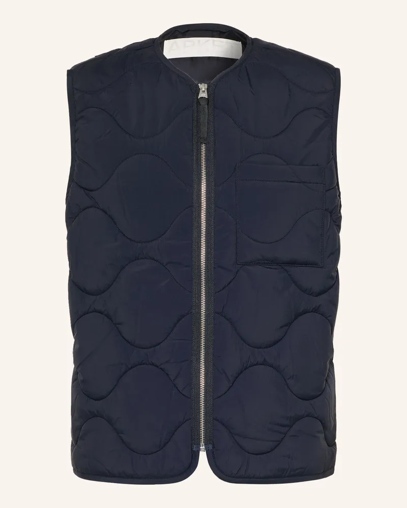 Arket Steppweste blau Dunkelblau