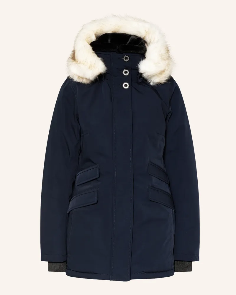 Wellensteyn Jacke ENTERPRISE mit abnehmbarem Kunstfell Dunkelblau