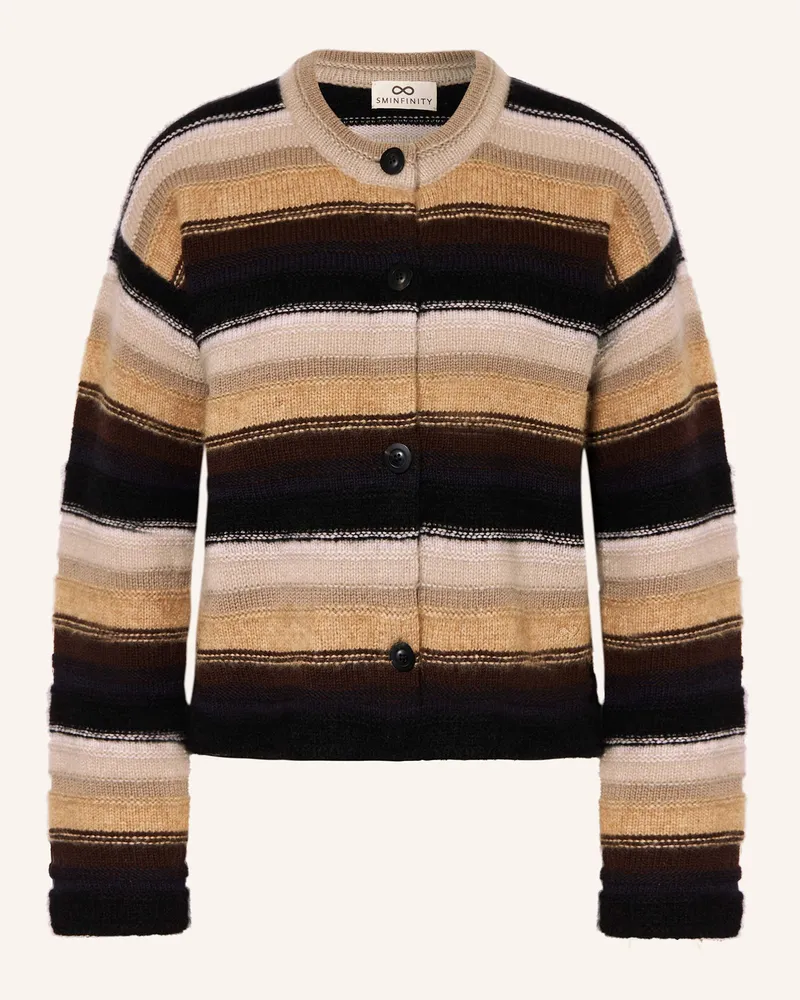 SMINFINITY Strickjacke aus Cashmere Hellbraun