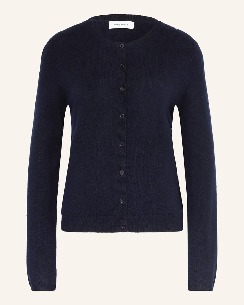 Darling Harbour Strickjacke Aus Cashmere blau Navy