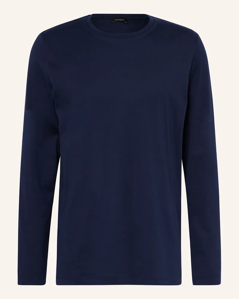 Hanro Schlafshirt Night & Day blau Dunkelblau