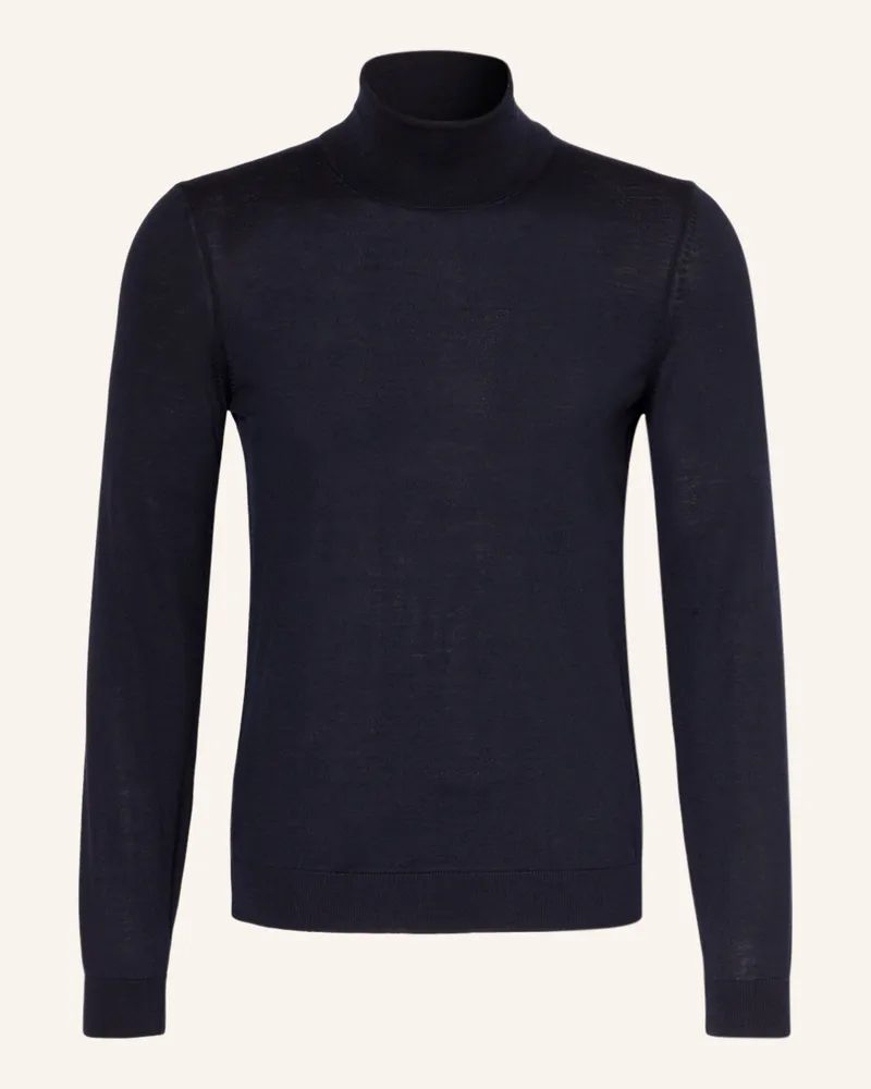 HUGO BOSS Rollkragenpullover MUSSO Dunkelblau