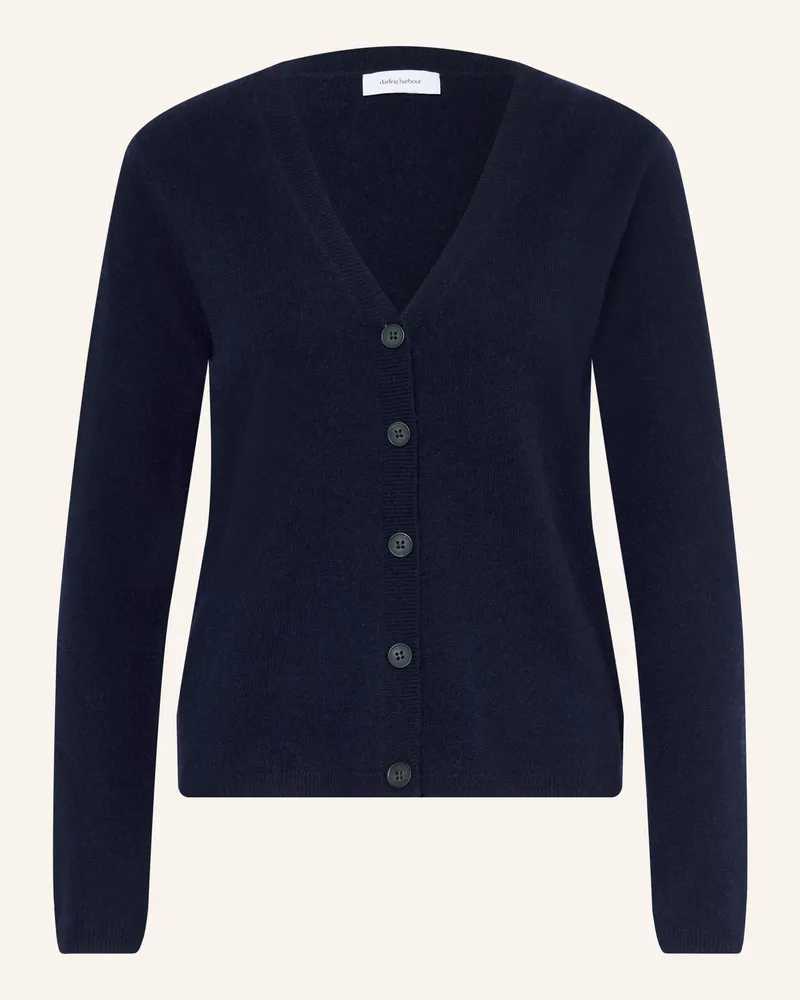 Darling Harbour Strickjacke Aus Cashmere blau Navy