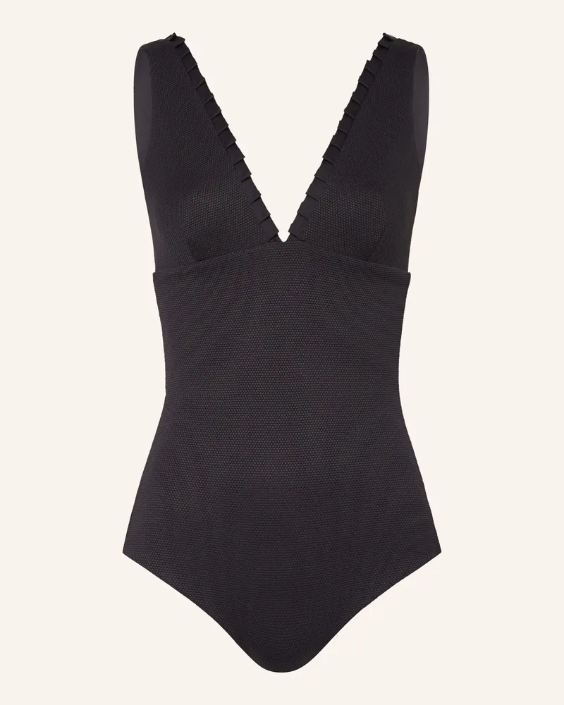 MYMARINI Shape-Badeanzug Swimsuit No. 2 Mit Uv-Schutz 50+ schwarz Schwarz