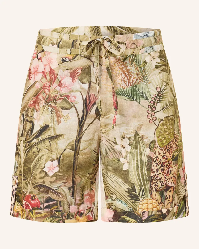 Princess goes Hollywood Leinenshorts gruen Khaki
