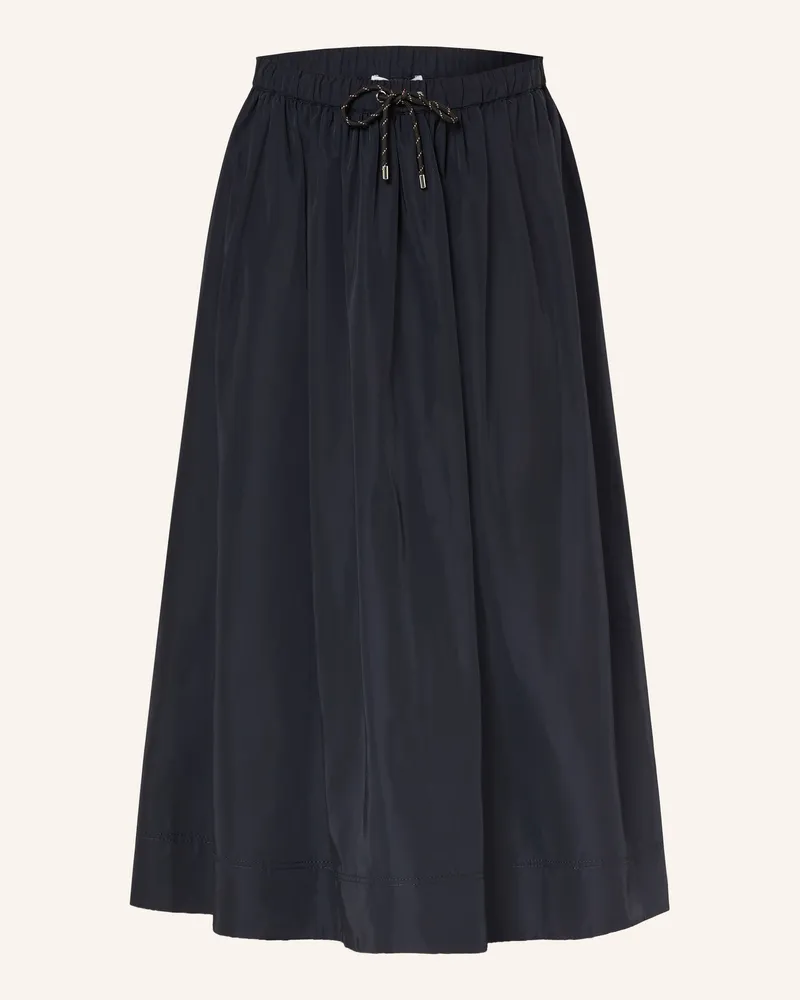 Veronica Beard Satinrock Bates blau Dunkelblau