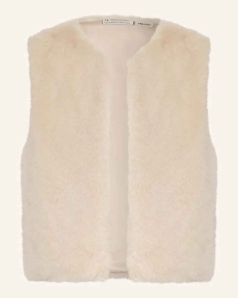 Garcia Jeanswear Kunstpelz-Weste Creme