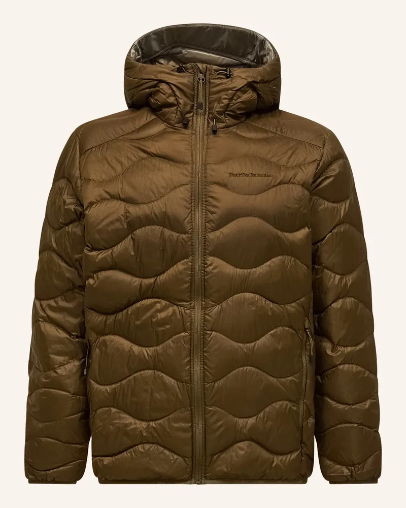 Peak Performance Daunen-Skijacke Helium gruen Khaki