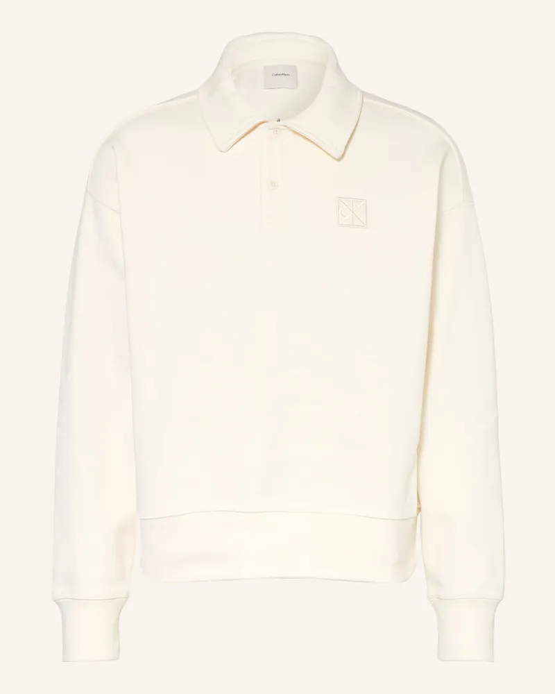 Calvin Klein Sweatshirt Terry weiss Creme