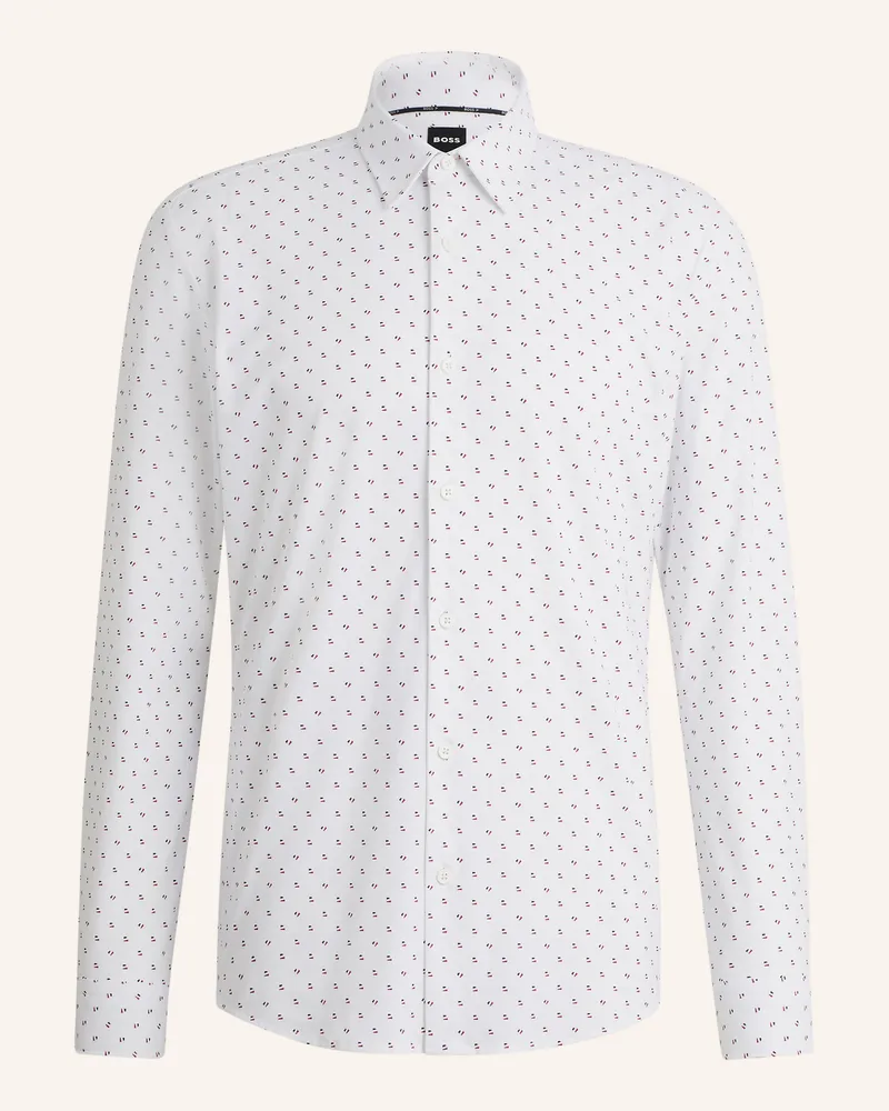 HUGO BOSS Casual Hemd P-ROAN-KENT-C1-233 Slim Fit Weiss