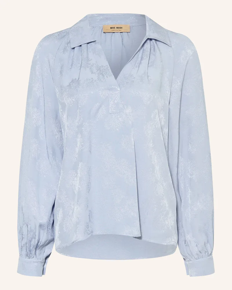 Mos Mosh Jacquard-Bluse Mmdrana blau Hellblau