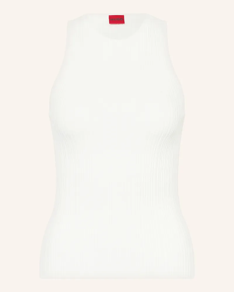 HUGO BOSS Stricktop Sarepla weiss Ecru