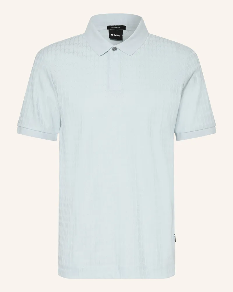 HUGO BOSS Jersey-Poloshirt Parley blau Hellblau