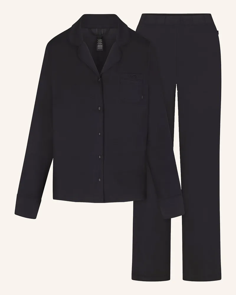 SKIMS Schlafanzug Skims Sleep schwarz Onyx