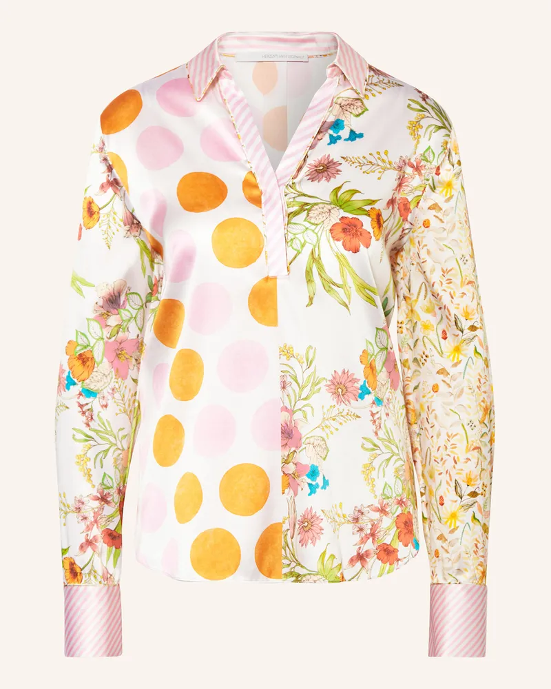 Herzen's Angelegenheit Blusenshirt aus Seide Rosa