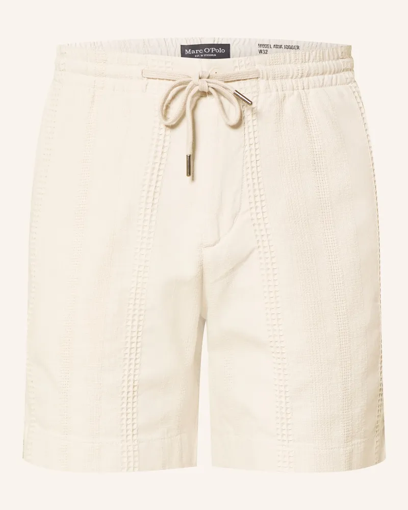 Marc O'Polo Shorts Arik Jogger grau Hellbraun