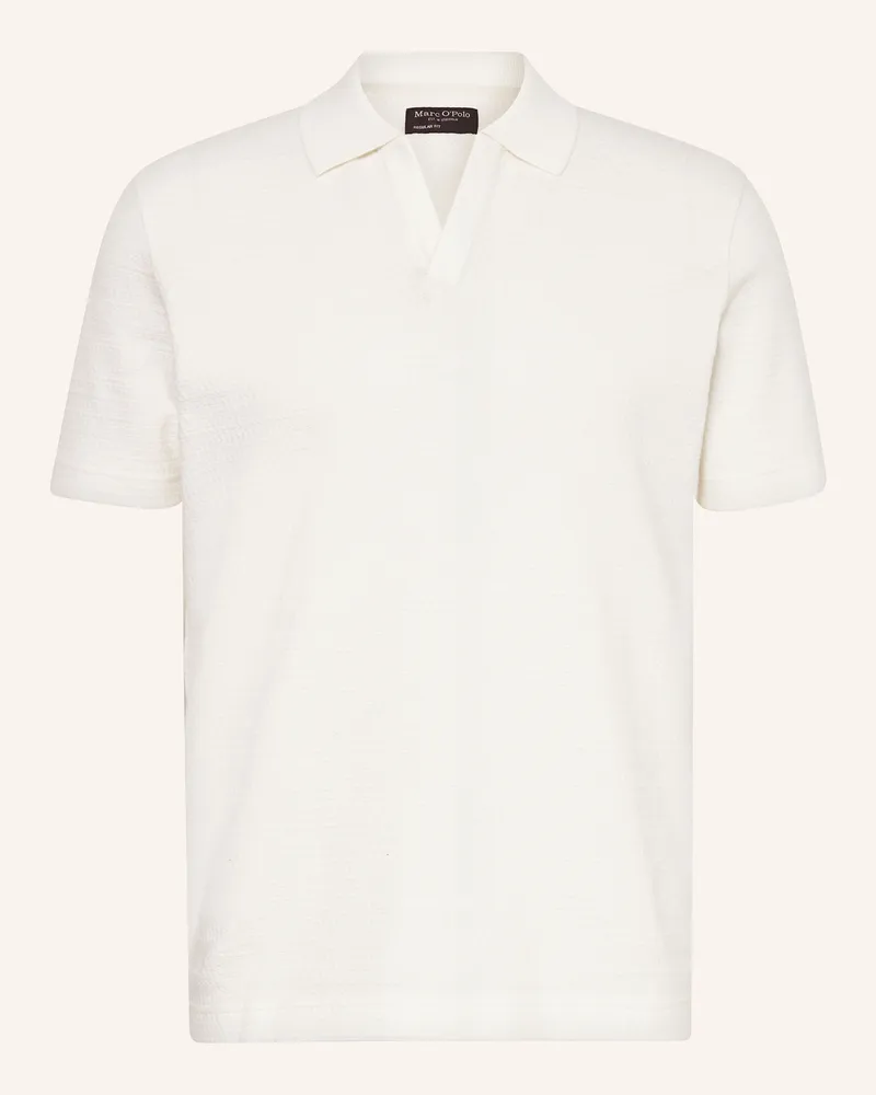 Marc O'Polo Strick-Poloshirt Regular Fit Ecru