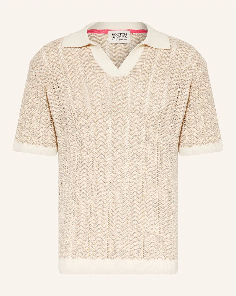 Scotch&Soda Strick-Poloshirt beige Beige