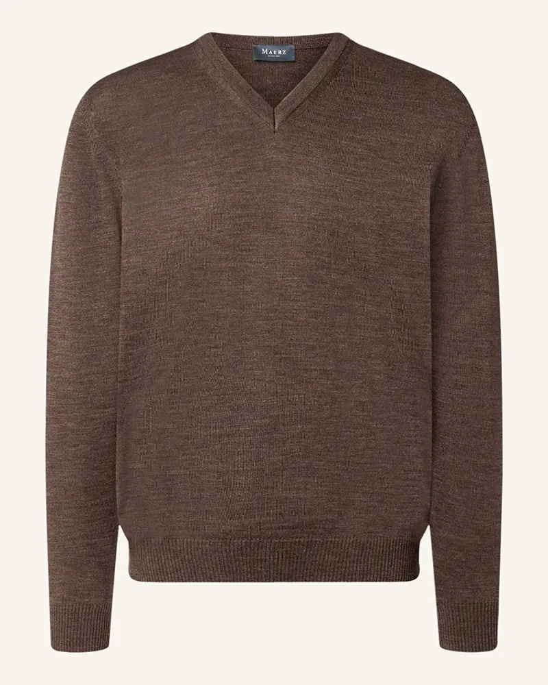 Maerz Pullover braun Dunkelbraun