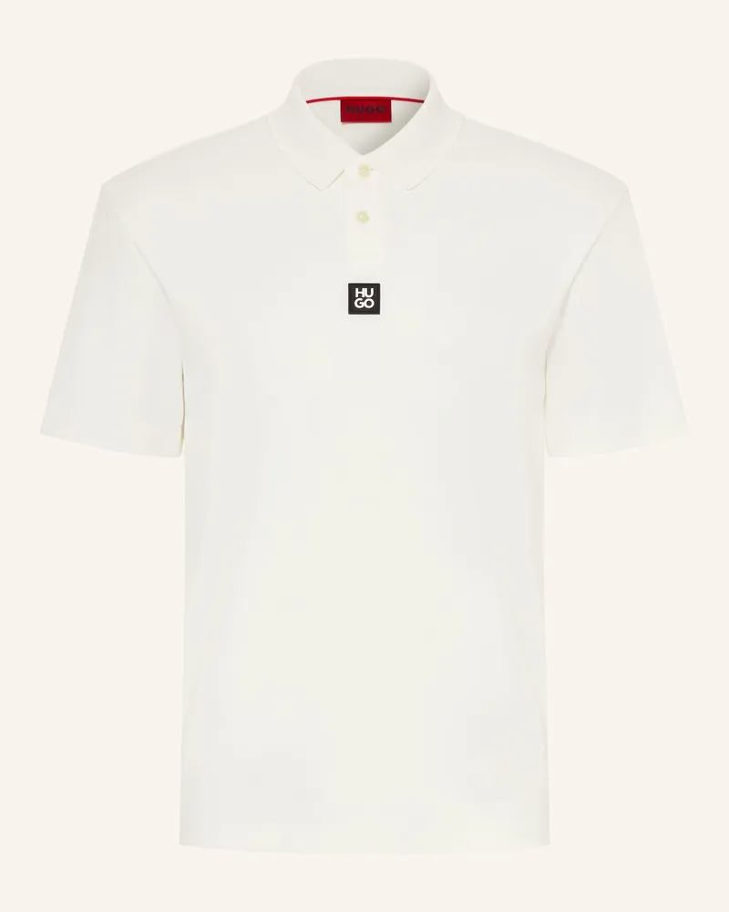 HUGO BOSS Jersey-Poloshirt Deabono beige Weiss
