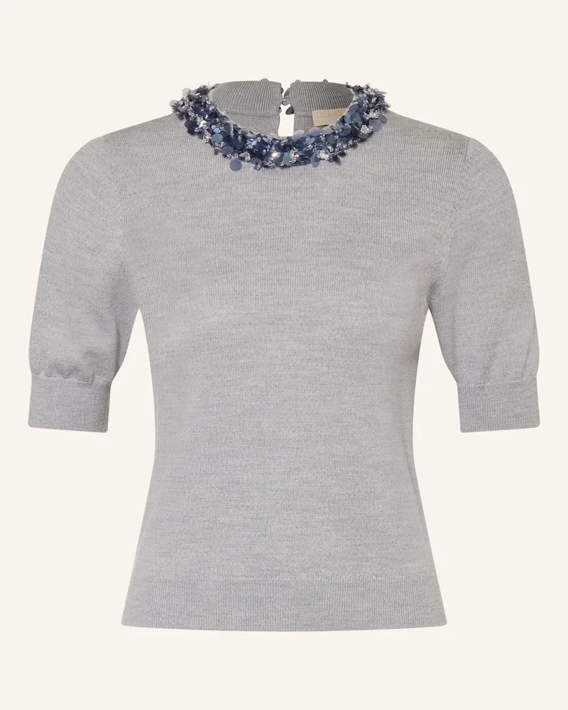 Ulla Johnson Strickshirt Jude Mit Pailletten grau Grau