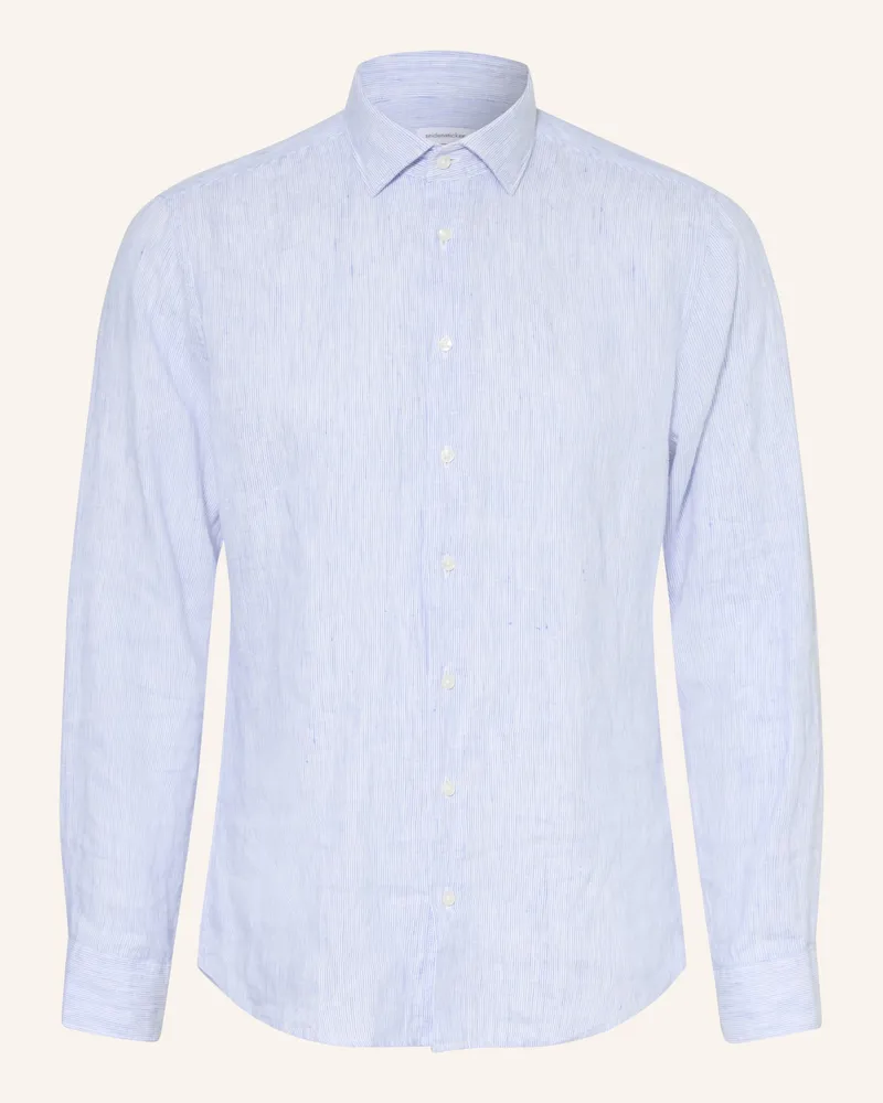 Seidensticker Leinenhemd Regular Fit blau Hellblau
