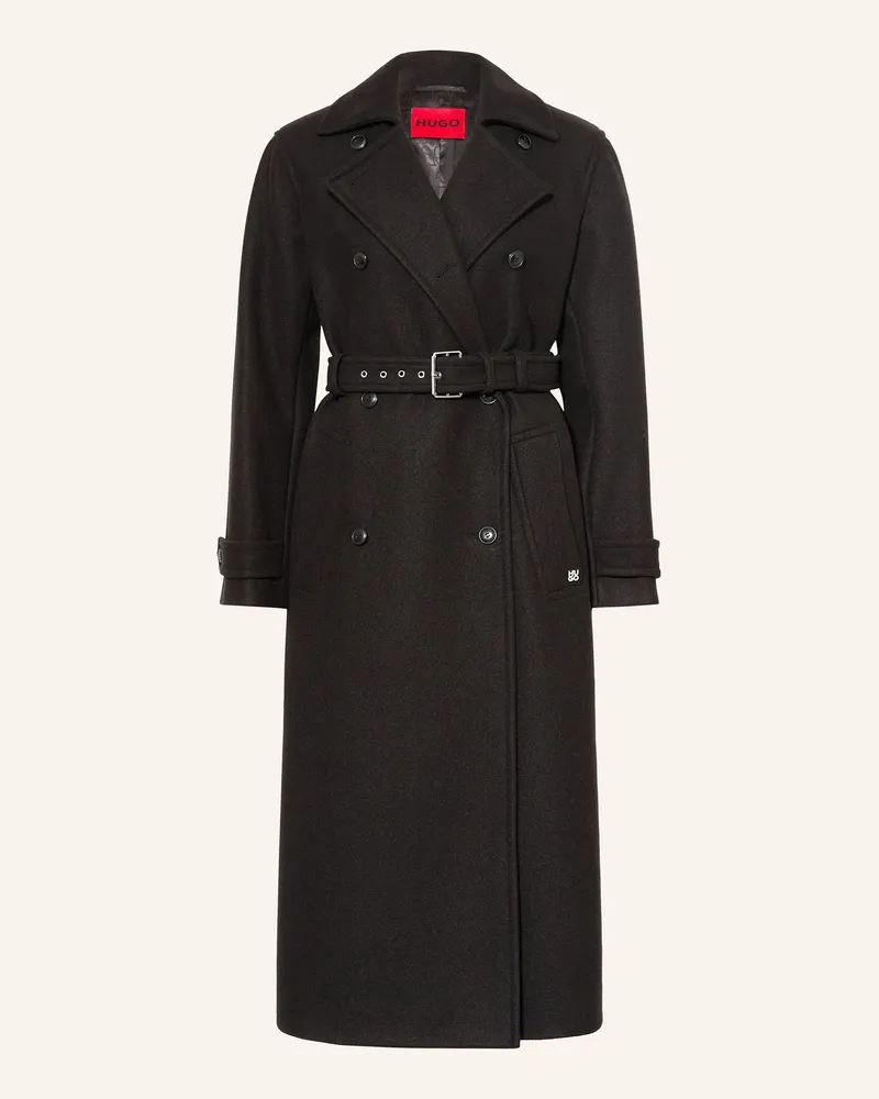 HUGO BOSS Mantel Martinu schwarz Schwarz