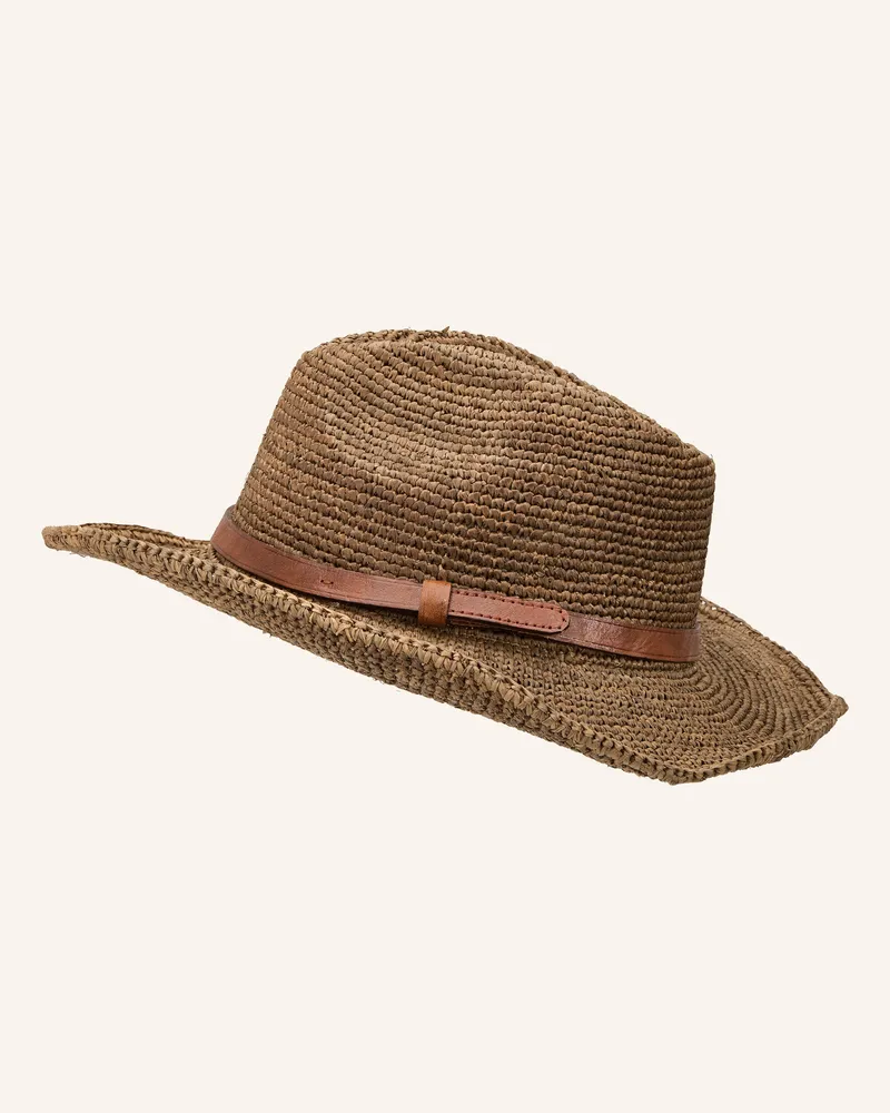 IBELIV Strohhut Ento beige Braun