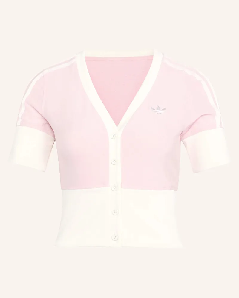 adidas Hemd Mit V-Ausschnitt Und Knopfleiste pink Rosa
