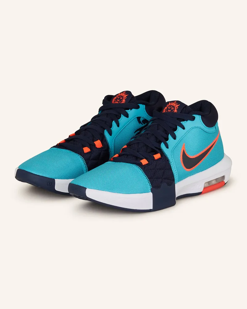 Nike Basketballschuhe Lebron Witness Viii blau Türkis