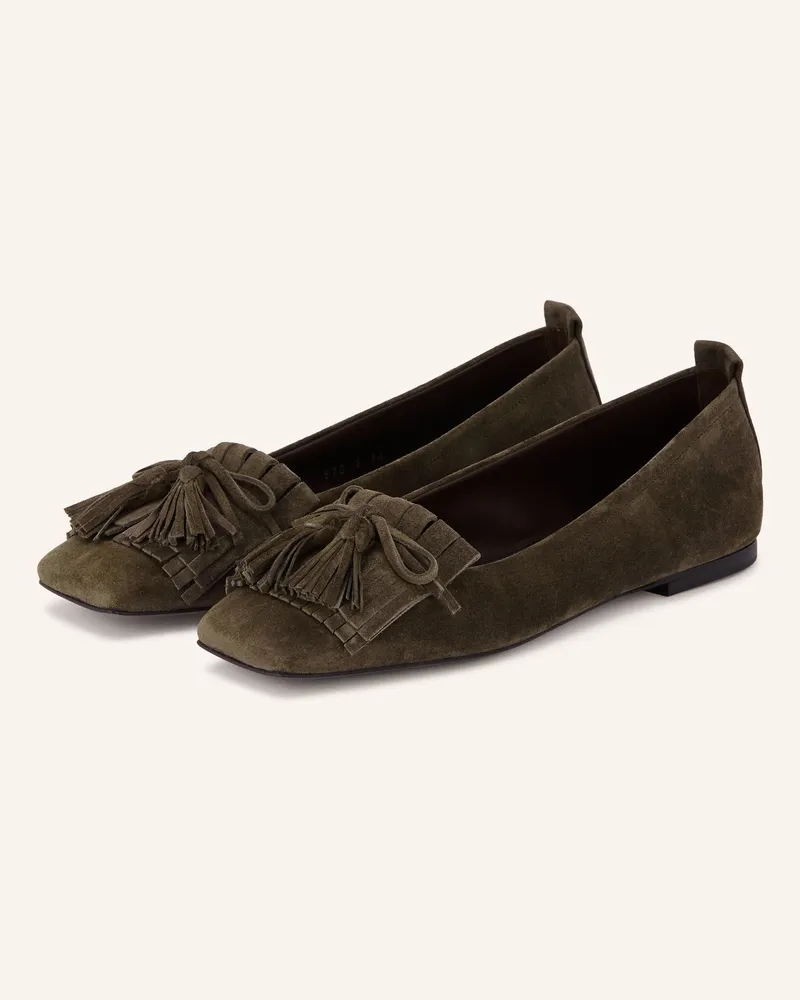 Kennel & Schmenger Ballerinas Leila gruen Oliv