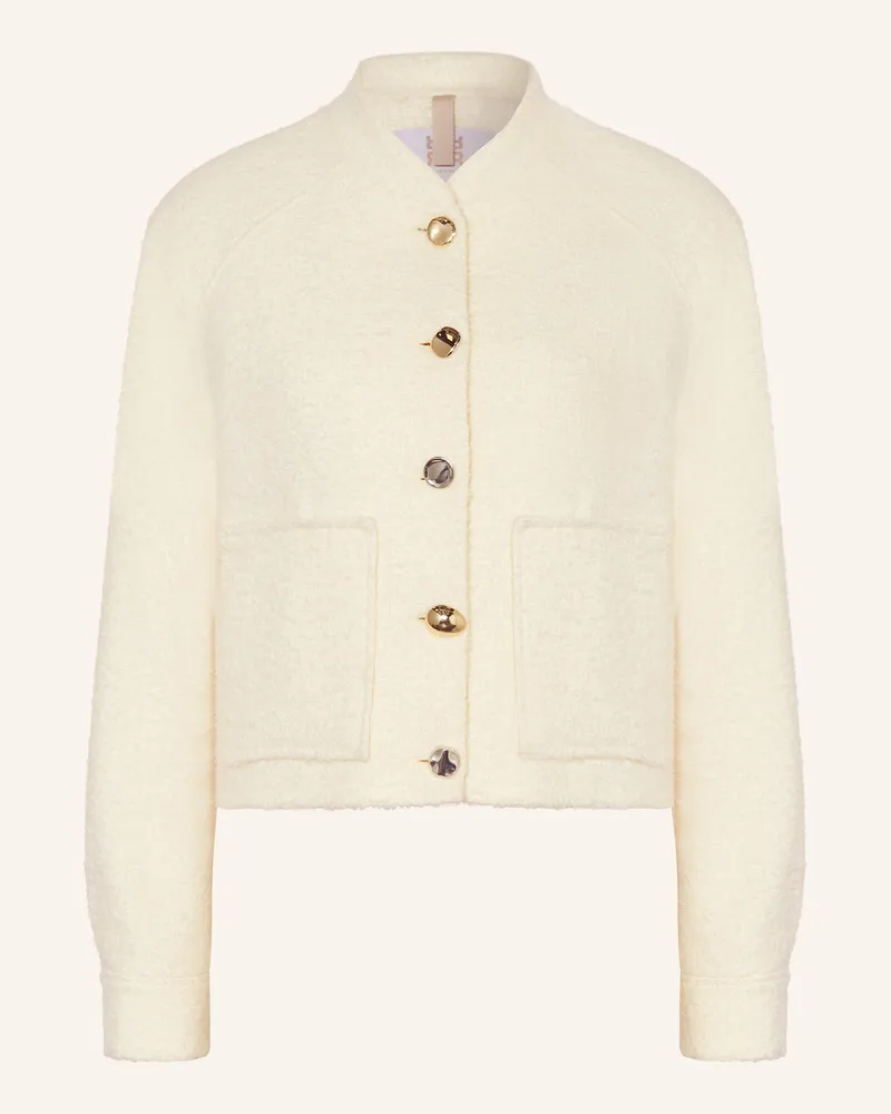 Riani Kastenjacke aus Bouclé Ecru