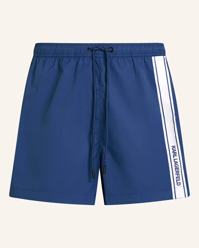 Karl Lagerfeld Badeshorts blau Dunkelblau