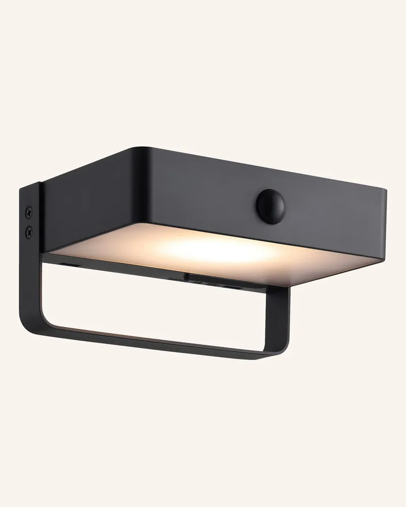 NORDLUX Wandleuchte Saulio Solar schwarz Schwarz