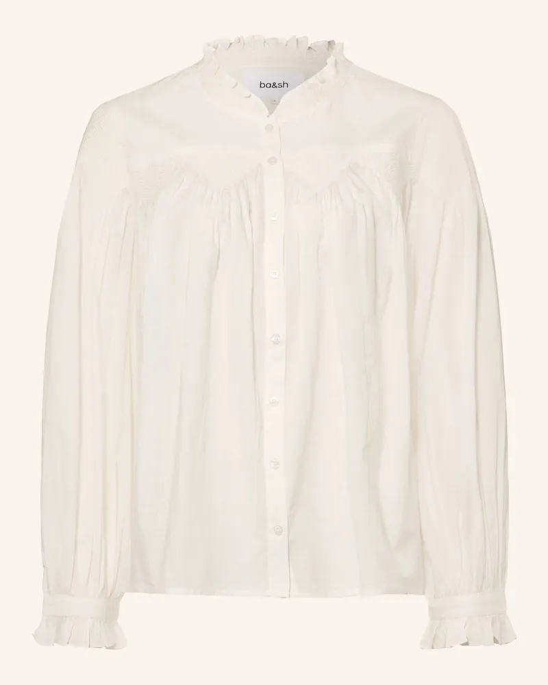 ba&sh Bluse Tonia Mit Rüschen weiss Weiss