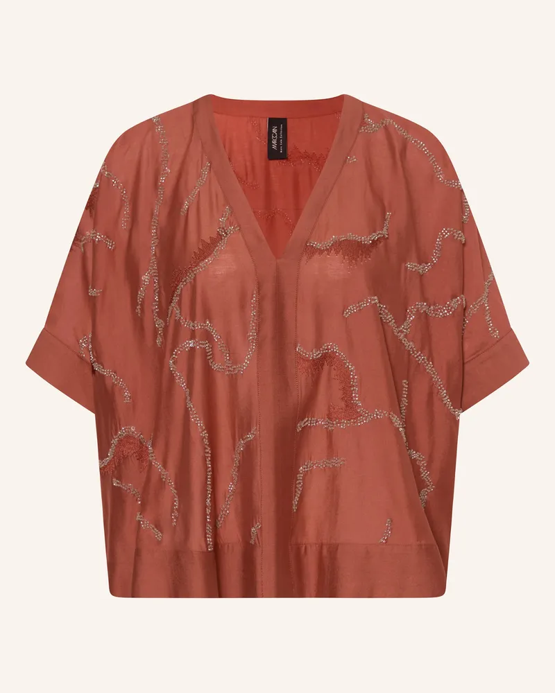 Marc Cain Blusenshirt Mit Schmuckperlen rot 488