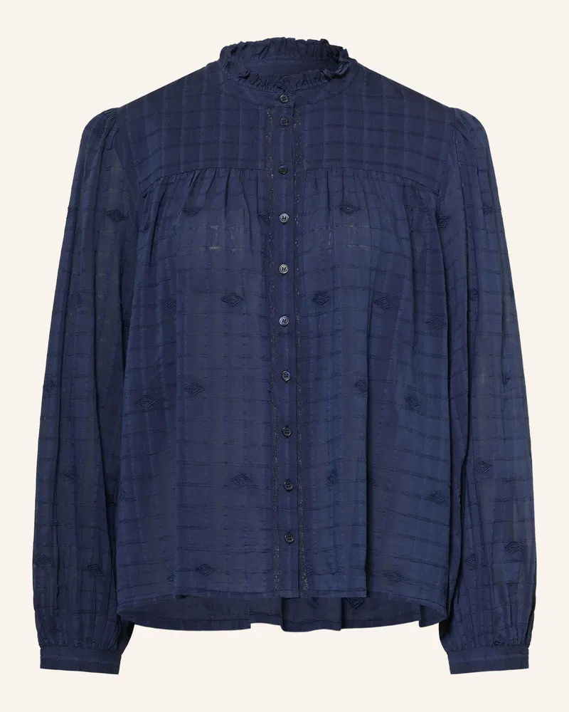 ba&sh Bluse Melody Mit Spitze blau Dunkelblau
