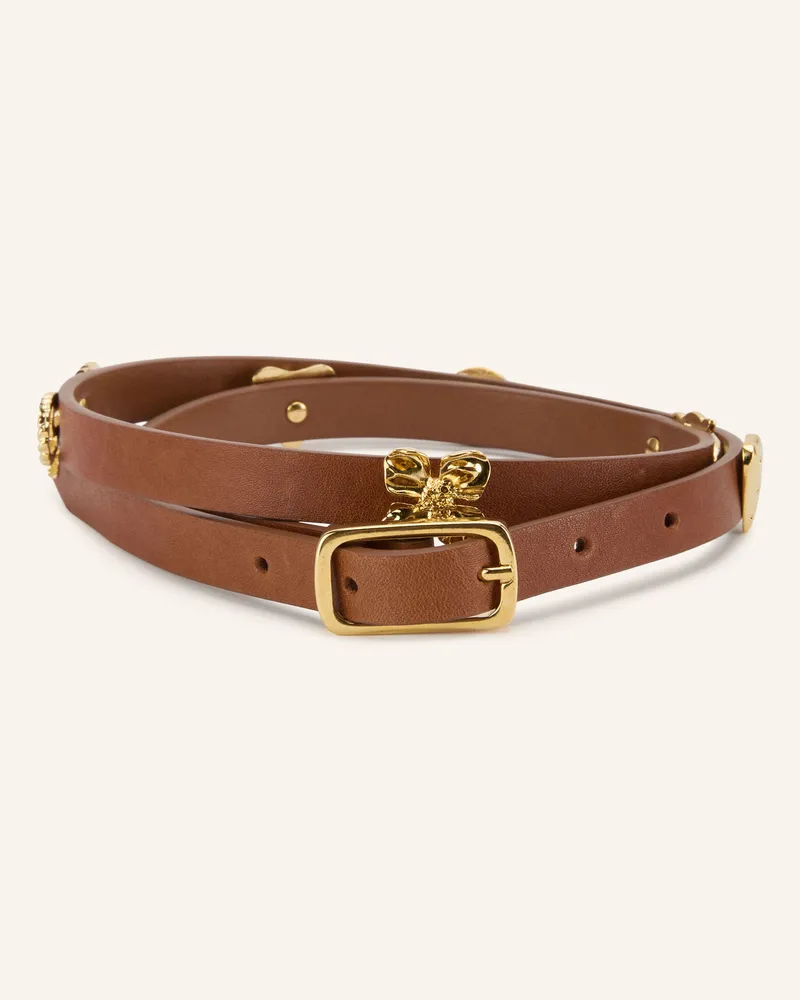 Claudie Pierlot Ledergürtel braun Braun