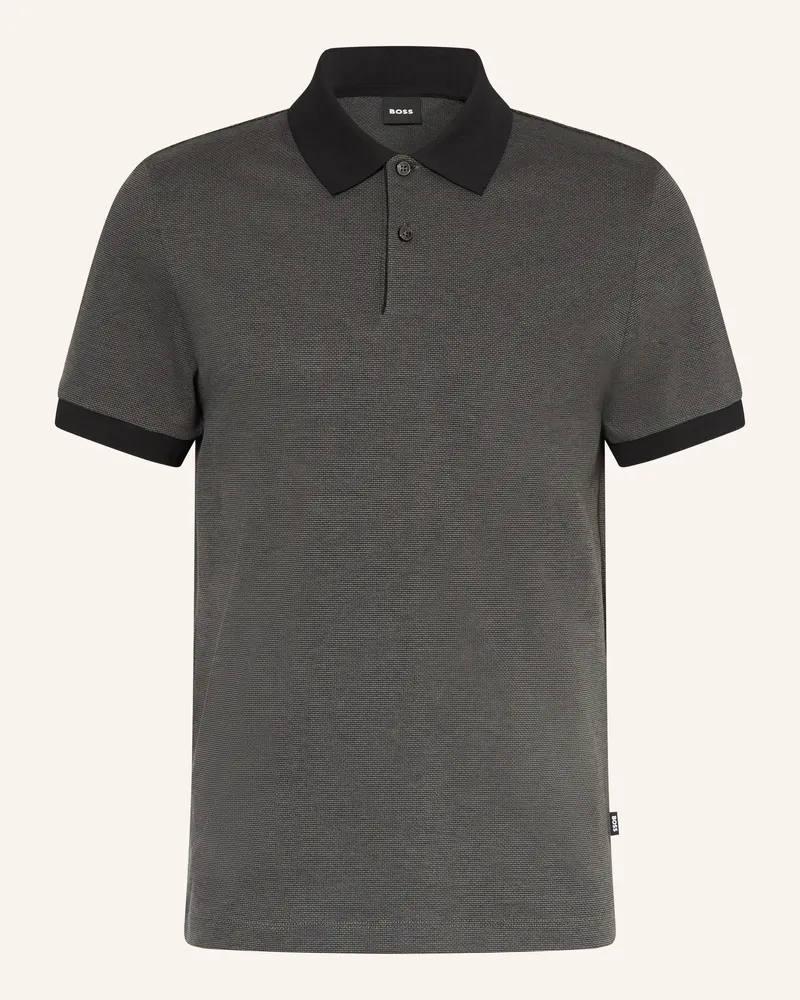 HUGO BOSS Piqué-Poloshirt PARLAY Dunkelgrau
