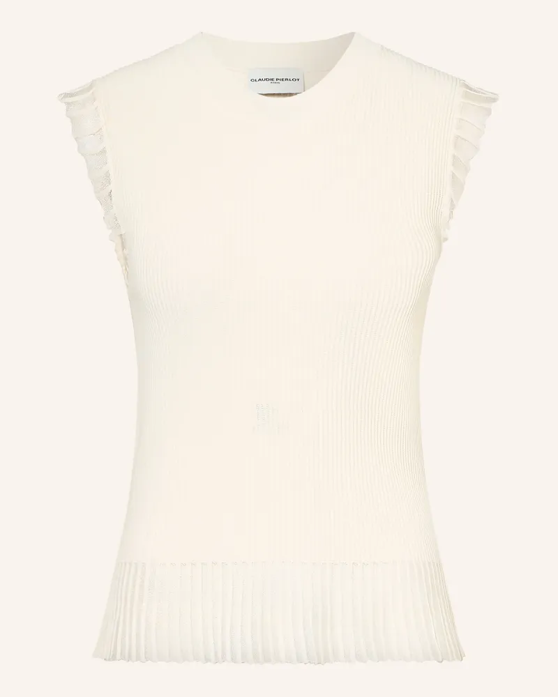 Claudie Pierlot Stricktop weiss Ecru