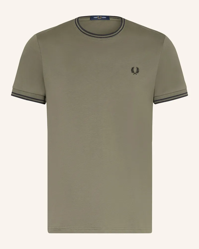 Fred Perry T-Shirt gruen Khaki