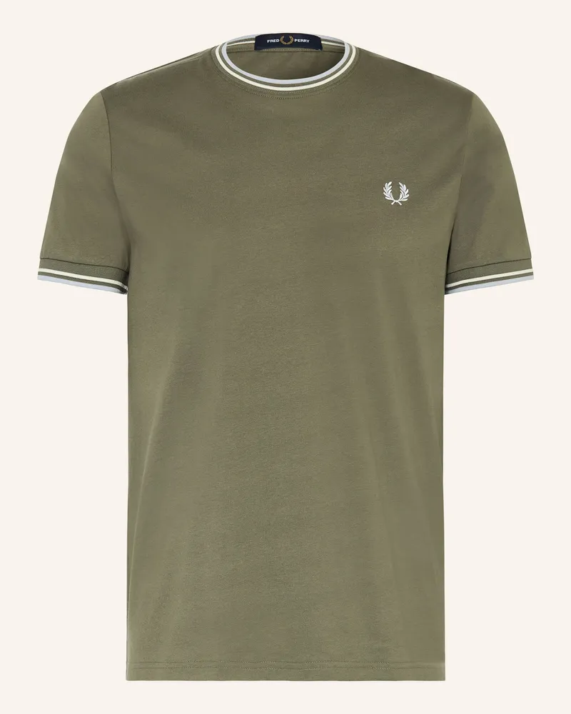 Fred Perry T-Shirt gruen Khaki