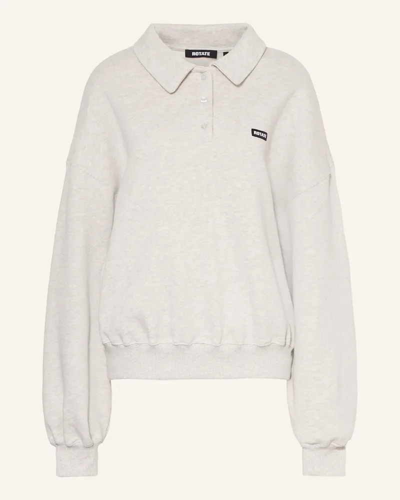 ROTATE Birger Christensen Sweatshirt weiss Hellgrau