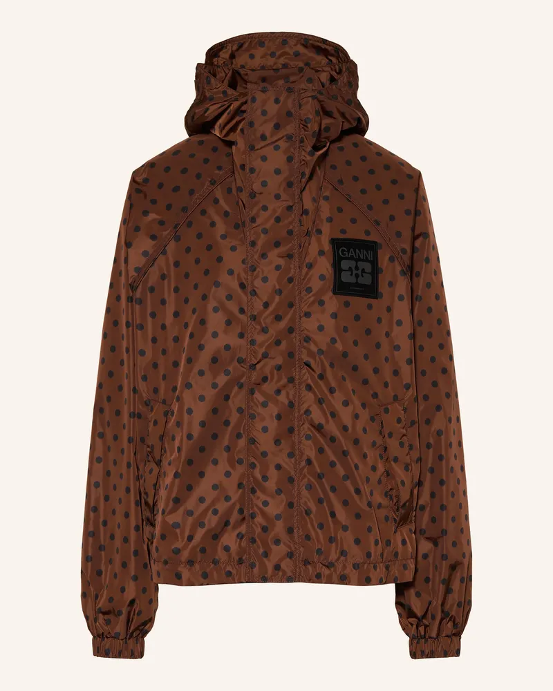 Ganni Jacke braun Braun
