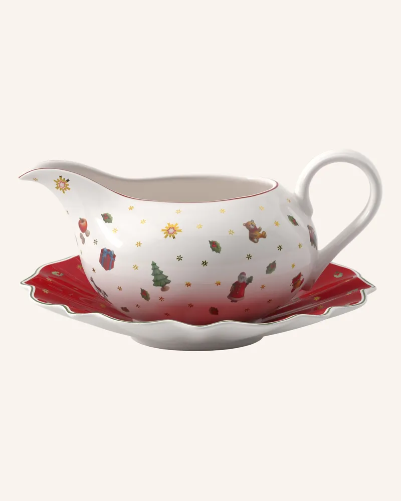 Villeroy & Boch Sauciere Mit Unterteil Toy's Delight weiss Gelb