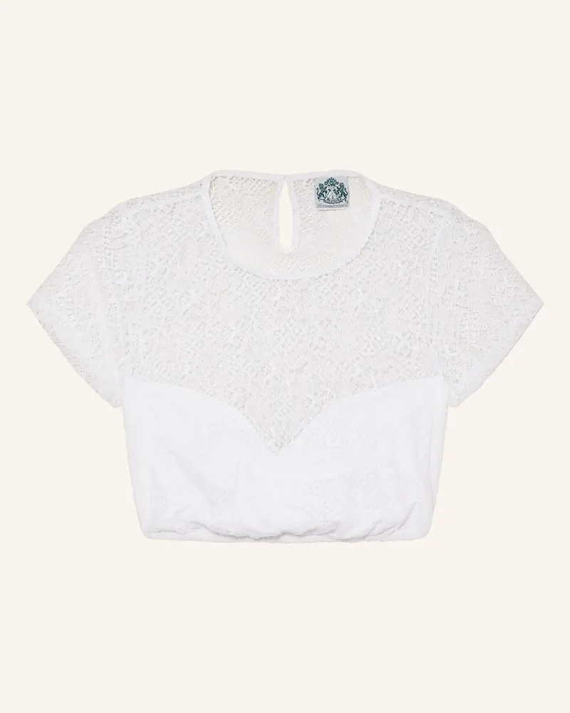 Hammerschmid Dirndlbluse DORLE aus Spitze Weiss