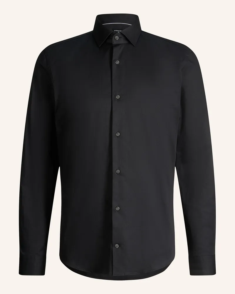 Strellson Hemd schwarz Schwarz