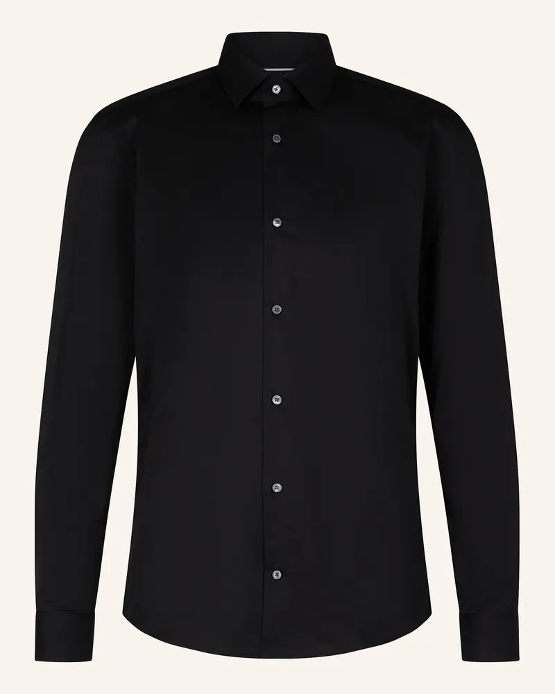 Strellson Hemd schwarz Schwarz