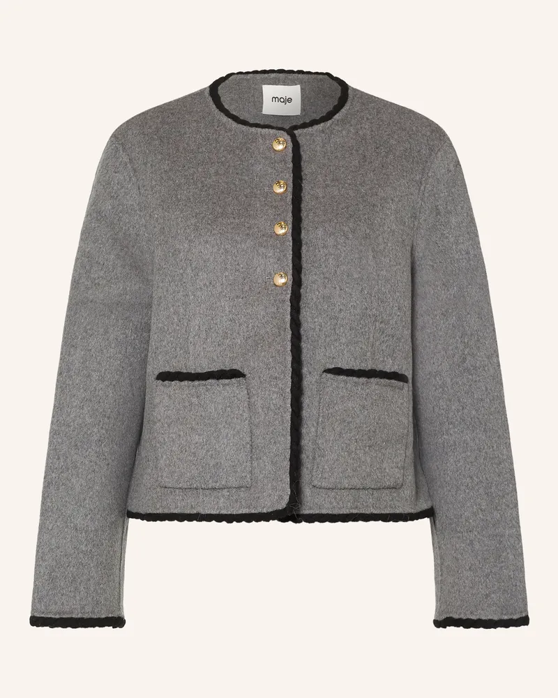 Maje Kastenjacke grau Grau