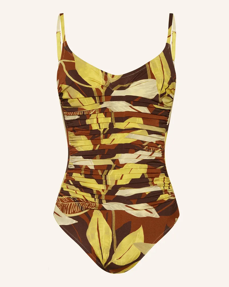 Maryan Mehlhorn Bügel-Badeanzug Folio gelb Hellgrün